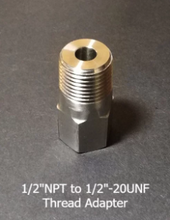 Load image into Gallery viewer, Convert  1/2&quot;NPT to 1/2&quot;UNF
